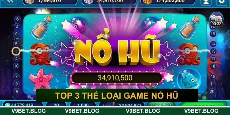 Top 3 thể loại game nổ hũ