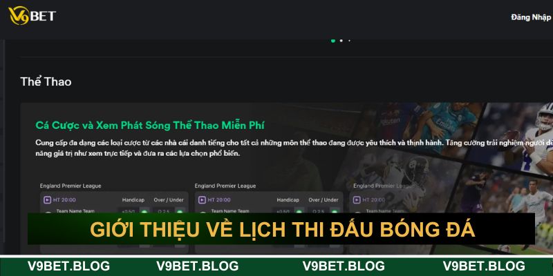 Khám phá chi tiết về lịch thi đấu bóng đá hôm nay&nbsp;