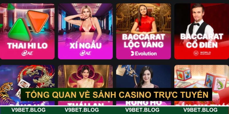 Khám phá tổng quan sảnh casino trực tuyến hấp dẫn