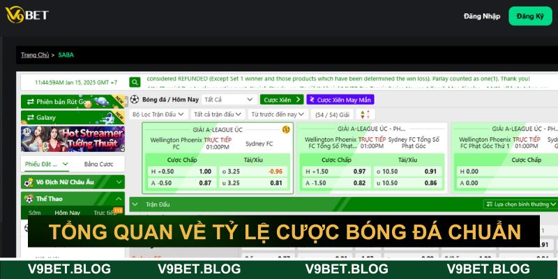Khám phá về tỷ lệ cược bóng đá chuẩn tại V9bet